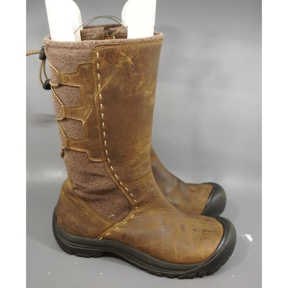 Keen Winthrop II Winter Boots Women’s Size 8 Dry Waterproof Brown Side Zipper